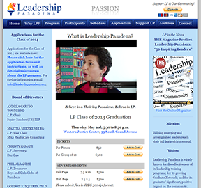 Leadership Pasadena home page