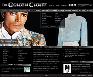 The Golden Closet Web page