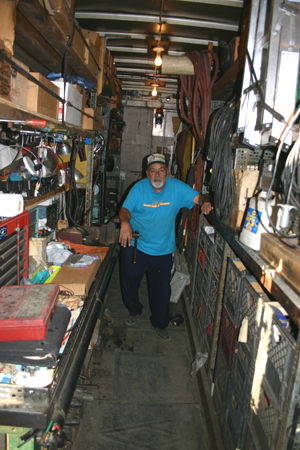 Joe in Truck (view south to north)