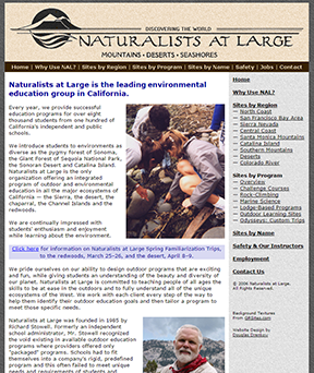 Naturalists At Large home page
