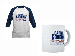 Jersey and Coffee Mug with Barry Gordon from Left Field logo