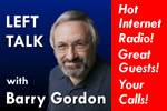 Banner Ad with Face for Left Talk with Barry Gordon