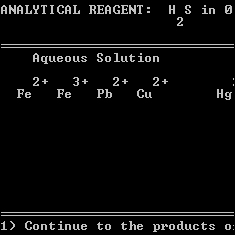 Qualitative Chemical Analysis screenshot